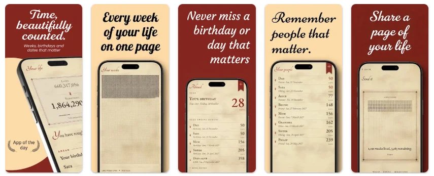 VhirtyStudio's tweet photo. Hey designers, quick feedback please.

These are the App Store screenshots for my app (keeps track of birthdays and people that matter).

How would you rate the design 1-10 and what would you change?

#AppDesign #UIUX #AppStore #DesignFeedback #BuildInPublic https://t.co/EFHiVQICJY