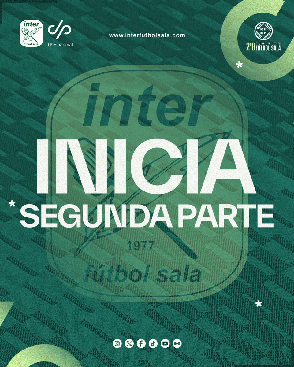 AcademiaInterFS's tweet photo. ⏰ 21' | 2-2 | ⏯️ ¡Se vuelve a jugar en Alcalá de Henares! 📍
¡Vamos, equipo! ❤️🔥❤️🔥
#InterBCobisa #LaAcademiaDelMásLaureado💚💙 | JP Financial | Muy Car | https://t.co/vC4etKihg1 https://t.co/kDXuIWj4Gs