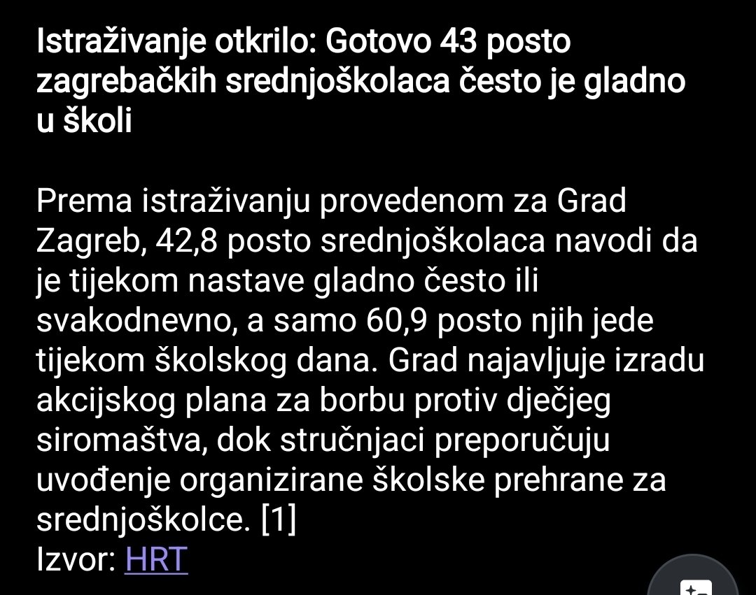 simpleeni's tweet photo. Teško mi je povjerovati da je 42,8 posto hrvatskih državljana toliko siromašno da djeca nemaju za marendu. Ovdje se radi o nečem drugom? https://t.co/nbEudbBS25