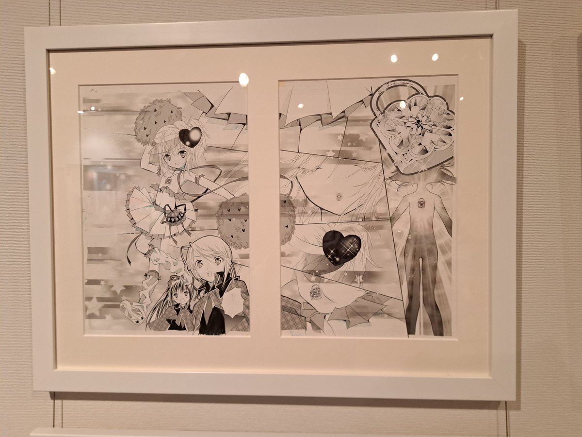 MituruSouda's tweet photo. 千葉市文学ミュージアム（本八幡）
PEACH-PIT25周年展
しゅごキャラ!、ローゼンメイデン、DearS、ZOMBIE−LOANなど
えばら渋子、千道万里のユニットで、作画担当も作品ごとに変わる。千葉出身。
しゅごキャラのトーンワークには悲鳴がでる。等身は4.5→続編では6等身に。
デビューはプリズムパレット。 https://t.co/PRZTCASTUN