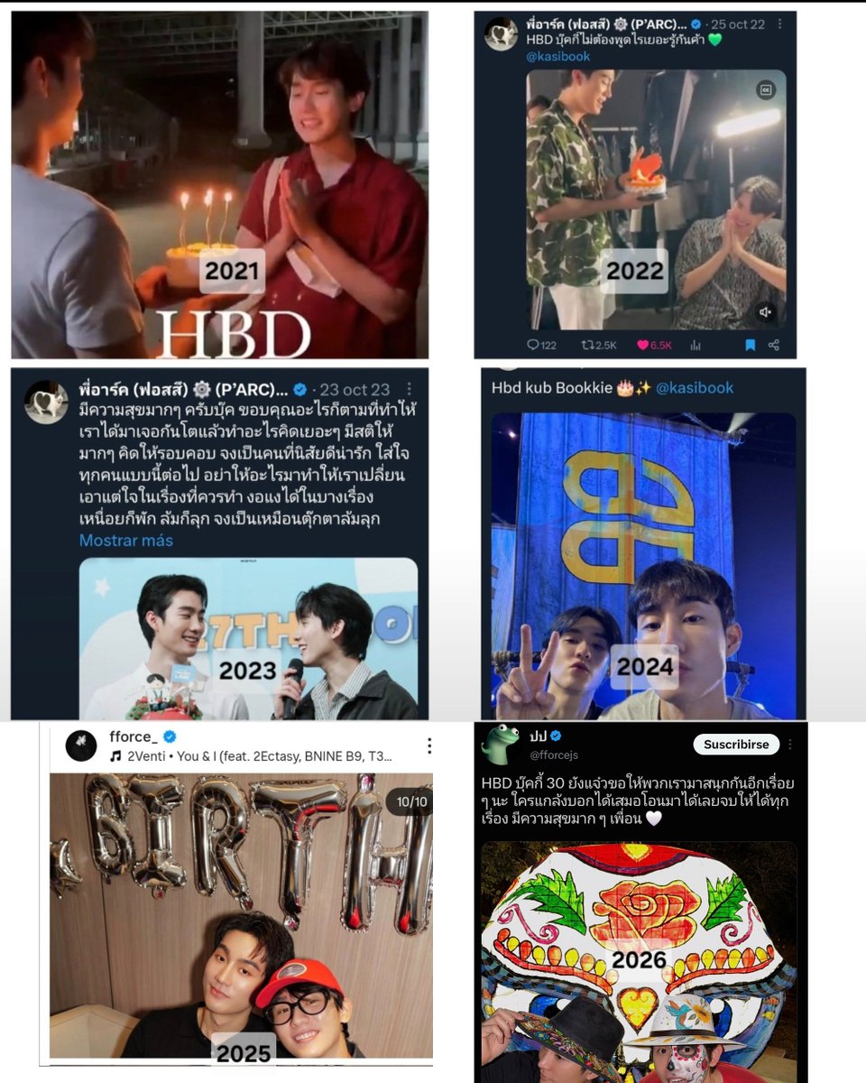 Dian_Inn's tweet photo. Force’s birthday messages for Book throughout the years ♥️🍅

2022: HBD Bookie, live the way you're happy and stay positive. Don't be anxious. Love Love...

2023: Thank you to whatever it was that let us meet each other...

2024: Happy birthday, Book. Wish you happiness and hope you stay cute like this forever ... And (I hope) ForceBook never die ...

2025: Be that shining light in the sky for a long time, even on days where people's hearts are clouded with darkness. May your light reaches those who have lost strength and help them regain both their physical and emotional energy to keep going...

2026: HBD Bookie! 30 and still mighty! I hope we can keep having lots of fun together for a long time. Whoever teases you, you can always let me know. Just transfer me and I'll take care of the rest...

Every year, every day he always loves book 

KASIBOOK 30 YOUNG JAEW
#KasibookChapter30Begins #kasibook #forcebook