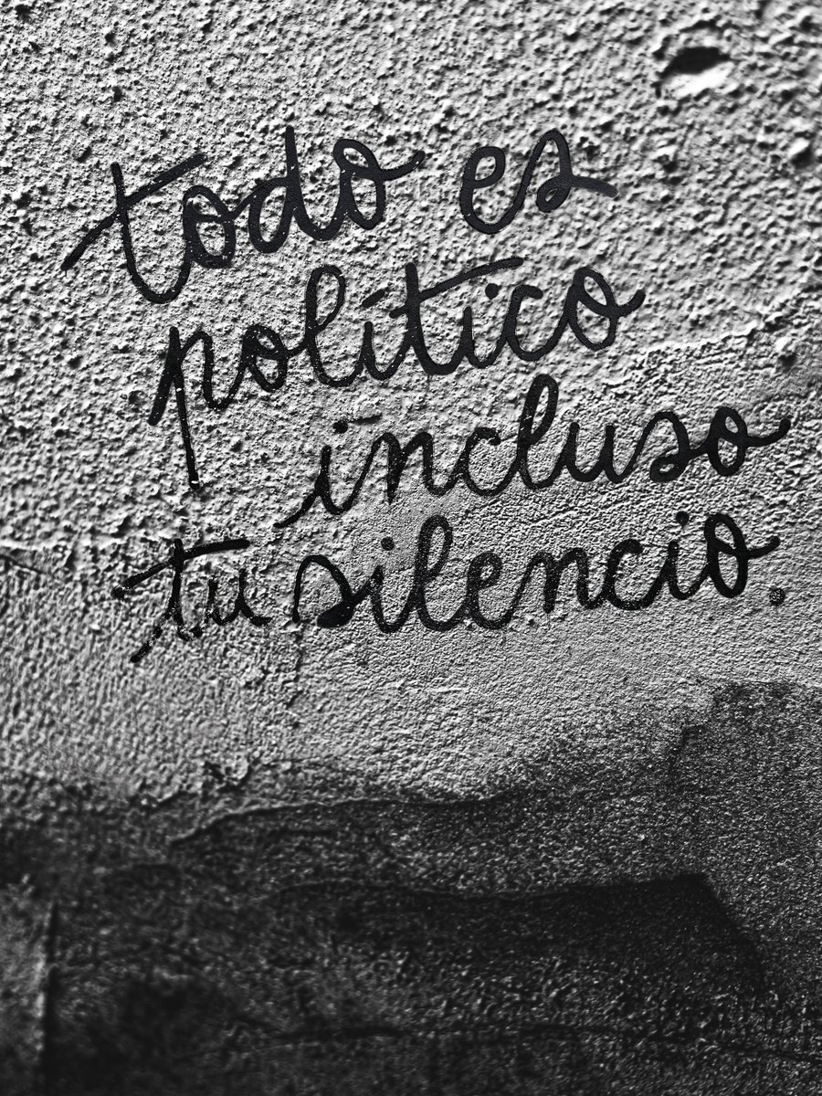 caos_desorden's tweet photo. Buenos días, gente.
Todo es político, incluso tu silencio. https://t.co/H7Rrfy2AK5