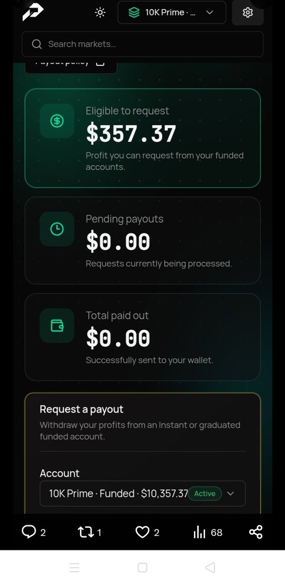 Abhishek_040905's tweet photo. @MyFundedPerps  @MyFundedFutures  @MattLeech u were right sir they rejected my Payout n banned me without any reason 😭😭. Perpify is scammer 
#perpify https://t.co/N6q0nrv4Xi