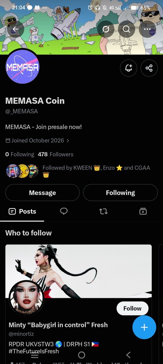 ralphakels's tweet photo. @CryptoWithCGA @_MEMASA earlyret https://t.co/yRNl9ixERE