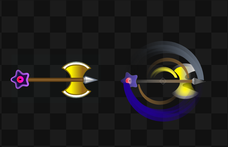 CodeKirby's tweet photo. Not pixel art, but the fangame that I'm working on uses this principle for quite a bit of things to make certain animations snappier. https://t.co/g3X2SOjutg