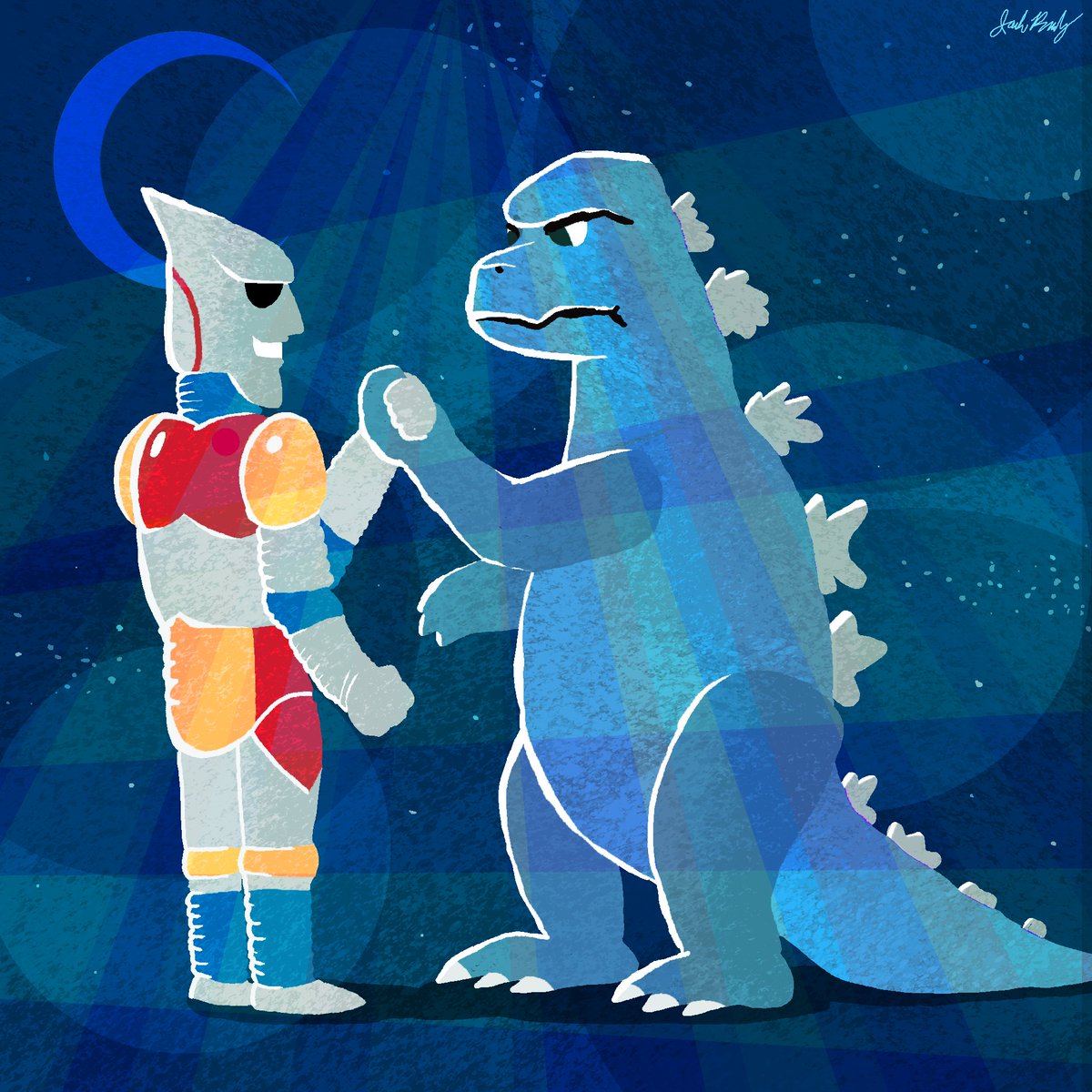 jackbrady1010's tweet photo. Jet Jaguar is an underrated Godzilla hero. https://t.co/OxRAnbT4Cn