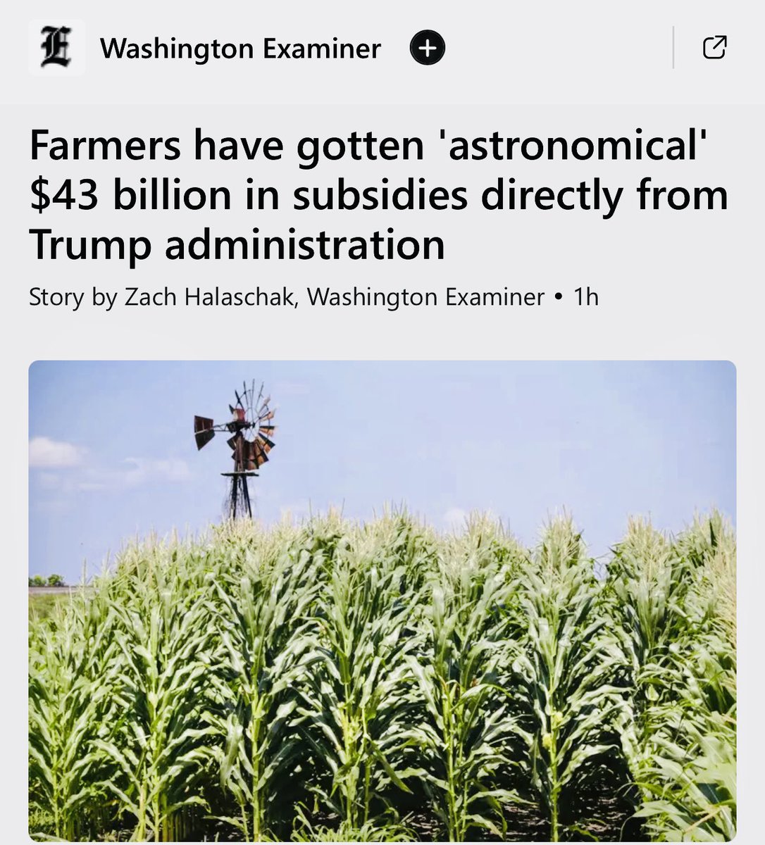 RonFilipkowski's tweet photo. As his policies bankrupt them, Trump-supporting farmers fully embrace socialism. But only if it’s for them. https://t.co/YqQuAUluFp