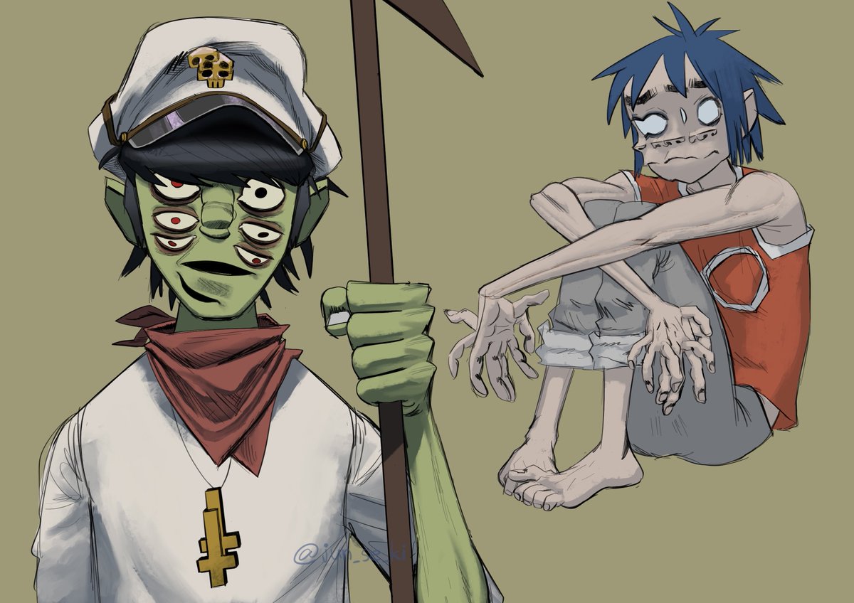 jun_se_ki's tweet photo. Plastic Beach × Backrooms Still Lifes  #Gorillazfanart https://t.co/ZGfMQSDFWr