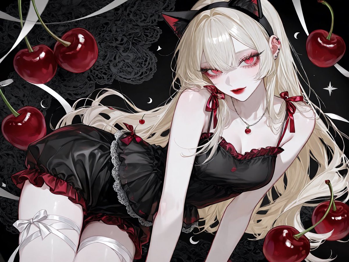 blacks_0420's tweet photo. お借りしました🐱🍒 https://t.co/2UDHVuheMx