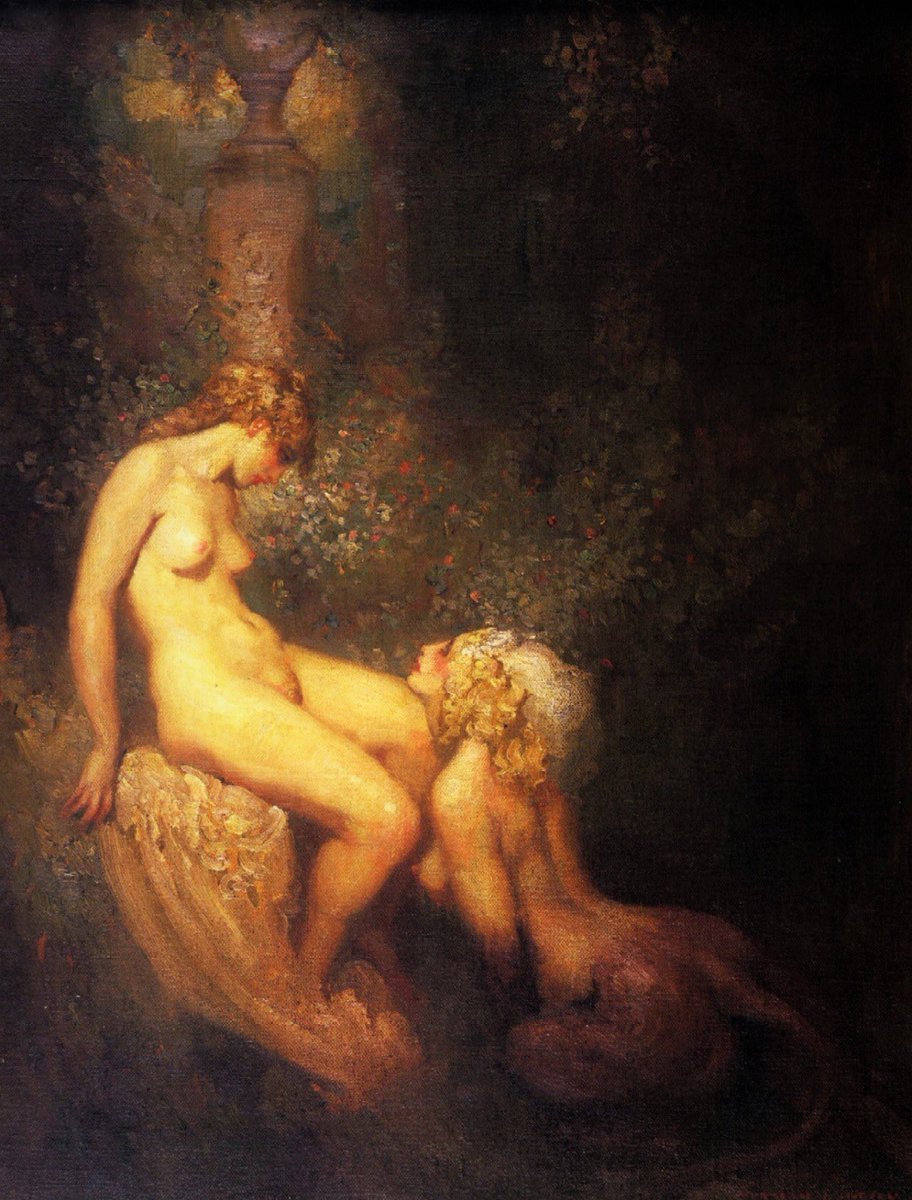 AventuraObscura's tweet photo. The Sphinx, Norman Lindsay, 1920. https://t.co/PfEmq4EJhh