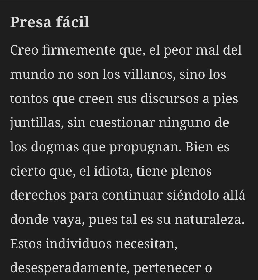ThePhantomastic's tweet photo. Columna dominical.

Obedecer a ciegas deja ciego. 

https://t.co/3e5hMnPMLm https://t.co/XSA7LLL68W