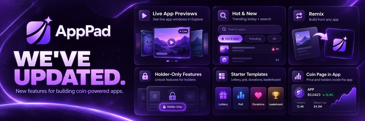 AppPad_fun's tweet photo. WE'VE JUST RELEASED AN UPDATE 

COME CHECK IT OUT AND BE ONE OF THE FIRST TO TRY IT!

More updates soon stay tuned.

website: https://t.co/wHDizxYv6w https://t.co/qgPwgnRHWV