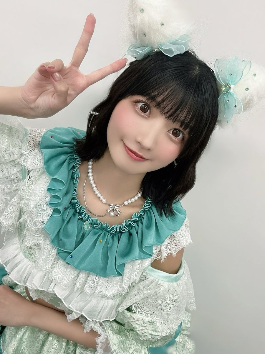 seika0705's tweet photo. 「Viva幸福!」リリースイベント初日❣️
ありがとうございました💚

衣装も曲も大好評で嬉しいよ🎶
これからよろしくお願いします！！ https://t.co/aBTIfmVht8