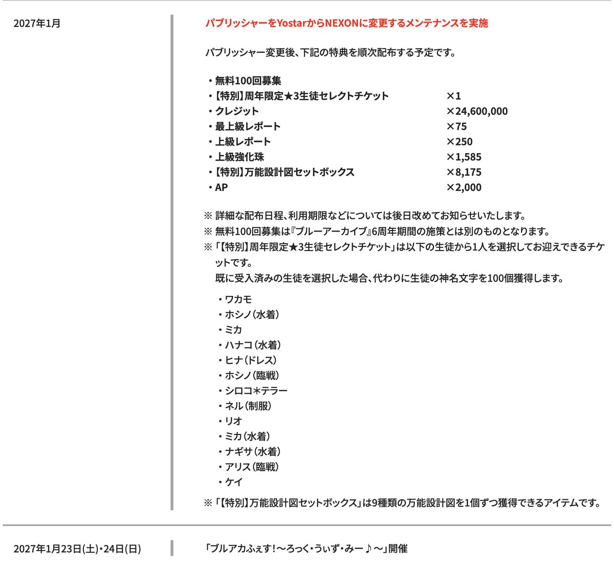 MehrLichtBluesy's tweet photo. ヤケクソ補填すぎてネクソンとヨスタで毎月パブリッシャー変えてほしすぎ https://t.co/ShLZYDVIlg