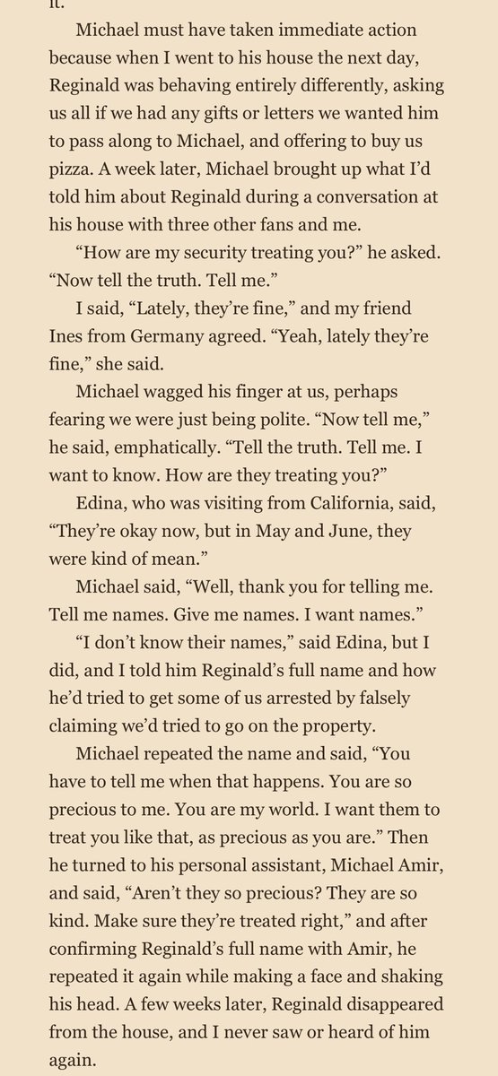 LiberianGirl779's tweet photo. A bodyguard treated Michael’s fans aggressively and meanly, and even tried to have them arrested. When Michael heard about this, he spoke to the fans, apologized in tears, and promised that he would resolve the situation. The bodyguard was fired. https://t.co/lunWCS04e9