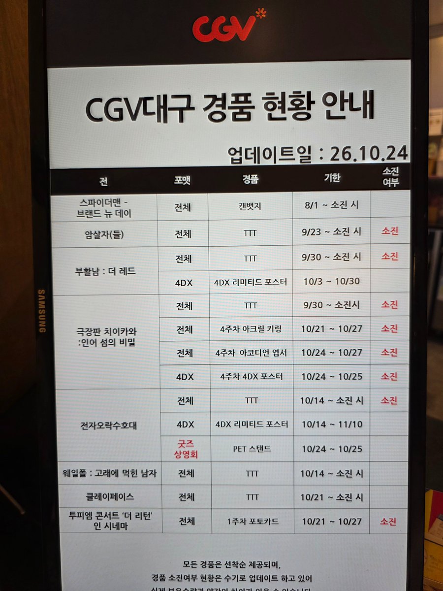 rainbow_it0125's tweet photo. 혹시 모르시는 분들 계실까 봐💛

CGV 대구에서 진행 중이던 투피엠 콘서트 ‘더 리턴’ 인 시네마 1주차 포토카드
 소진됐어요🥹

제가 마지막으로 받고 소진된 거라 방문 예정이셨던 분들은 참고해 주세요!

모르셨던 핫티들께 도움이 되길 바라며💛

#2PM #더리턴 #THE_RETURN #2PM_CONCERT https://t.co/rYY8hQrzUy