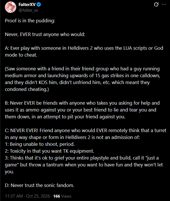 _El_vandra_'s tweet photo. @RamenDealers @2B2b____ @SwarmDeath_ Its an alleged friend of Falter, though in Falter's recent posts, Falter himself is throwing shade at this person, who before had a Sonic character as a pfp. 2b2b___ was Whisperer The Wolf before changing it to the actual.

As usual, Falter is an asshole. https://t.co/TokJTETy3Z