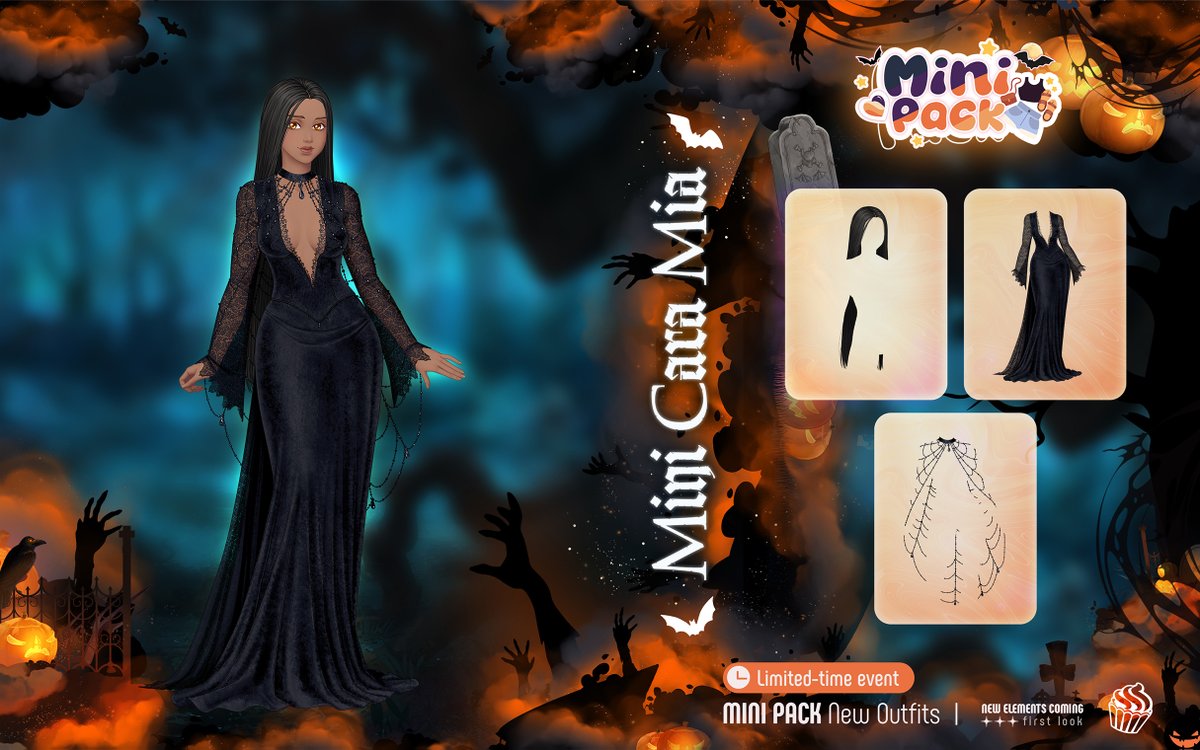 AmourSucre's tweet photo. ✨ Deux Mini-Packs exclusifs et limités font leur apparition durant les Events sur Amour Sucré NewGen !
🕐 Les Mini-Packs d'Halloween sont disponibles du 27/10 jusqu'au 03/11 à 3h00 https://t.co/Q8ajWziRgG