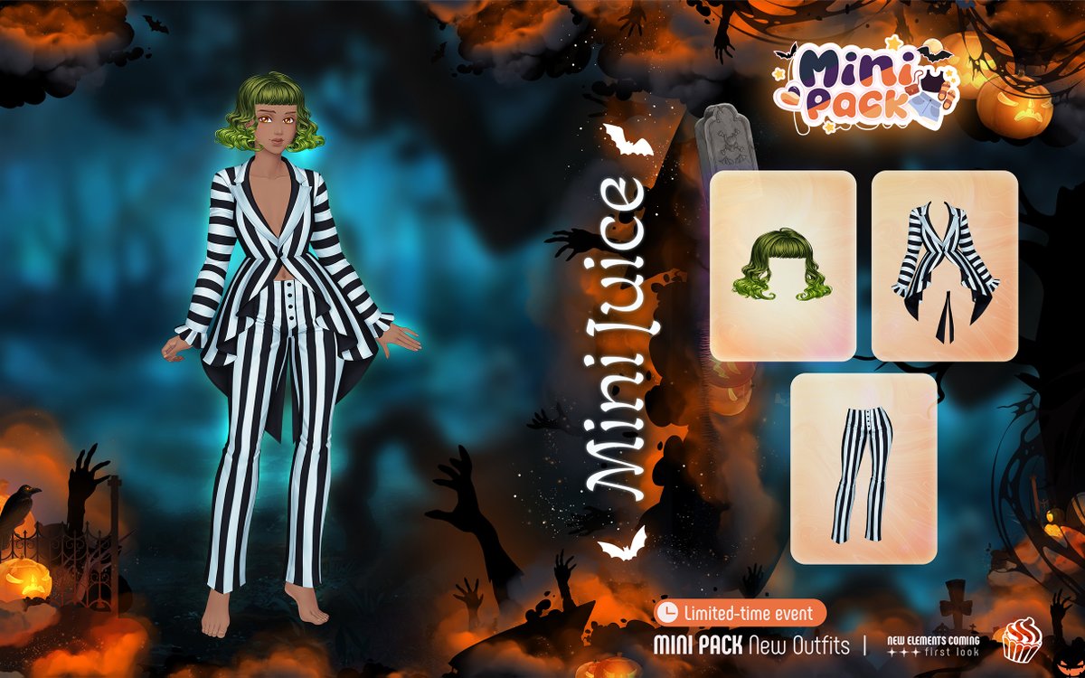 AmourSucre's tweet photo. ✨ Deux Mini-Packs exclusifs et limités font leur apparition durant les Events sur Amour Sucré NewGen !
🕐 Les Mini-Packs d'Halloween sont disponibles du 27/10 jusqu'au 03/11 à 3h00 https://t.co/Q8ajWziRgG