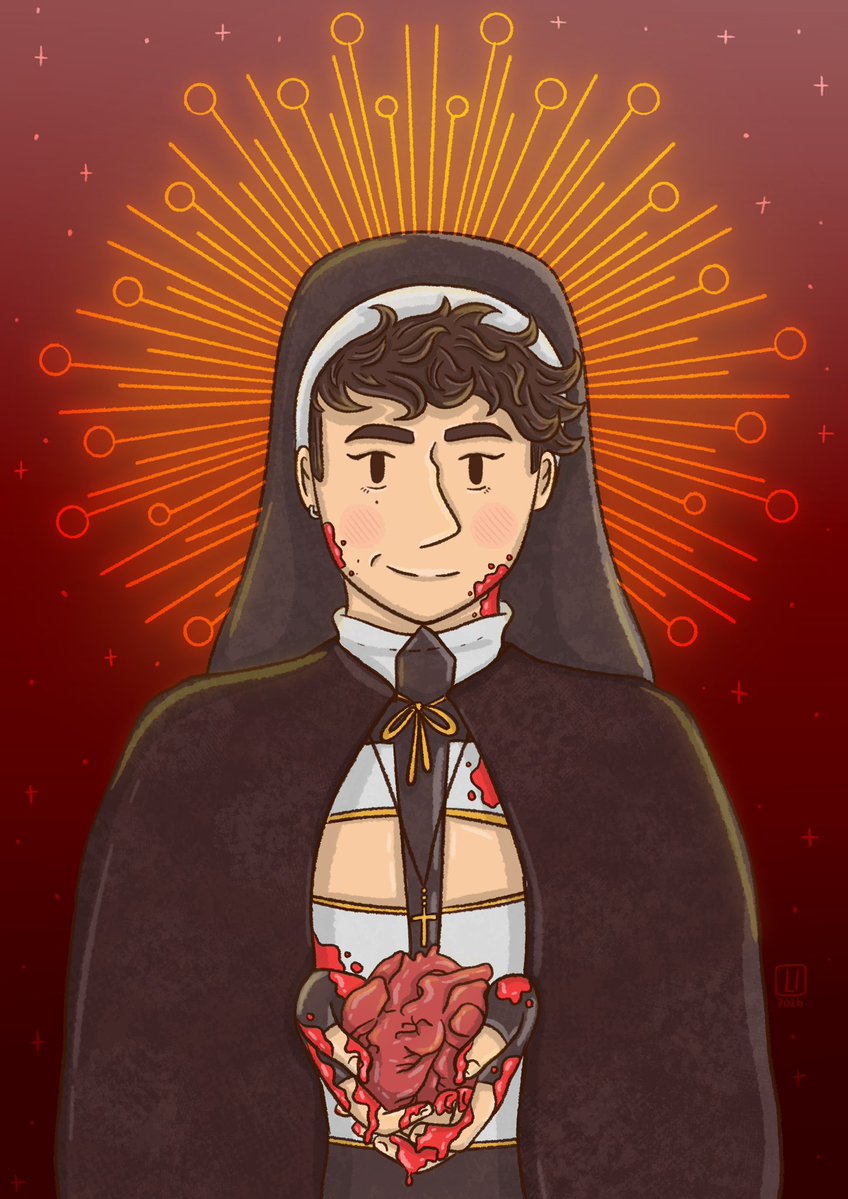 lornadraws's tweet photo. forgive me father for i have sinned 🫀🔪

day 25 of #phantober26: gothic 🖤
#phanart https://t.co/P1SV55OLZV