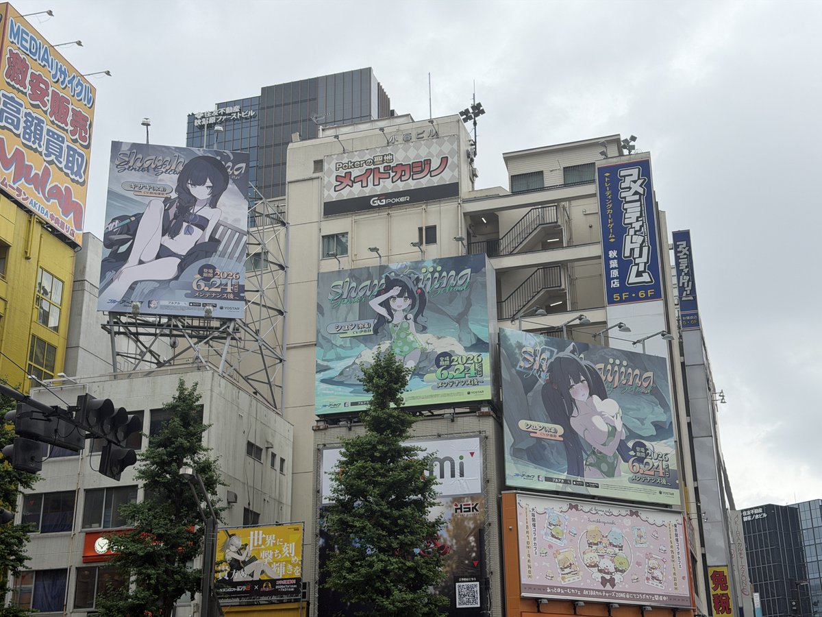 Hayatsuki_'s tweet photo. お前ら...無くなるのか？
コミケの装飾、アキバの広告、ヨースターショップのブルアカコーナー... https://t.co/pSPlVffi68