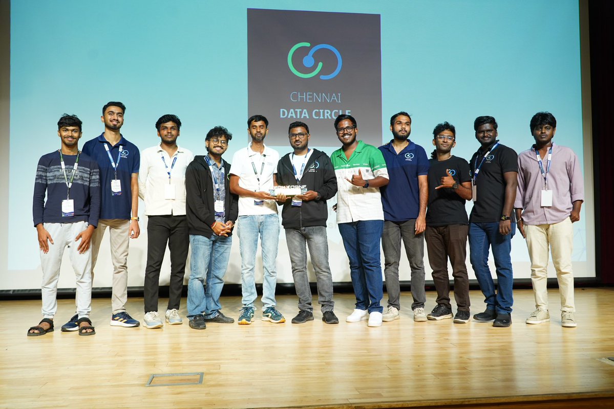 thedatabhaii's tweet photo. Chennai Data Circle is now 2x Community Excellence awardee 🏆🏆

Thanks to @TechXConf and all our Community Members for being part of the journey ❤️

#ChennaiDataCircle #TechXConf #TechXConf2026 https://t.co/QOqwKU55k5