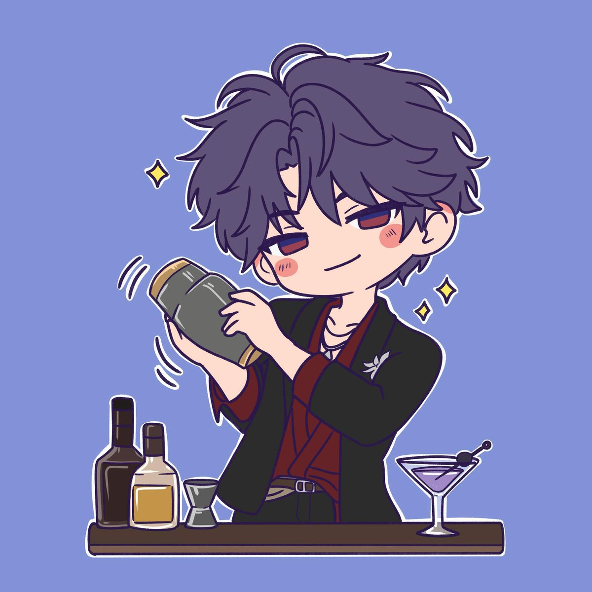 ryuu_sun92's tweet photo. I’m SO READY for bartender Raf!!! 🎉 
#rafayel #loveanddeepspace https://t.co/6kyy1endKh