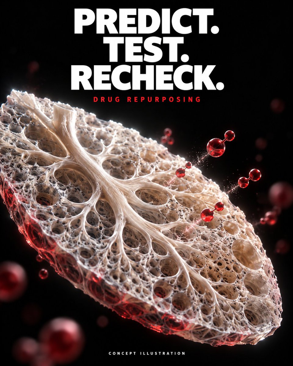 XFeltonX's tweet photo. Can a virtual cell suggest a drug worth testing in real human tissue?

UNAGI models disease-linked cellular states from single-cell transcriptomics, then simulates drug perturbations. In this 20 June 2025 study, researchers tested its predictions in human precision-cut lung slices exposed to a pro-fibrotic cocktail.

Nifedipine and nintedanib shifted measured cellular profiles toward the control state. For the top 100 treatment-responsive genes, predicted versus measured expression gave adjusted R² values of 0.889 and 0.898, respectively.

The useful workflow: learn disease states → rank perturbations → test human tissue → compare molecular responses.

The boundary matters: these are ex vivo molecular readouts, not demonstrated clinical benefit or evidence that nifedipine treats pulmonary fibrosis. Performance on selected genes also does not establish general prediction accuracy.

Zheng et al., Nature Biomedical Engineering. 2025 JIF: 26.3.
https://t.co/TX15wJxGss

Image 1: Zheng et al., Nature Biomedical Engineering, Fig. 6, unchanged; same DOI. CC BY 4.0: https://t.co/5FI8oXuMt7
Image 2: original AI-generated concept illustration.