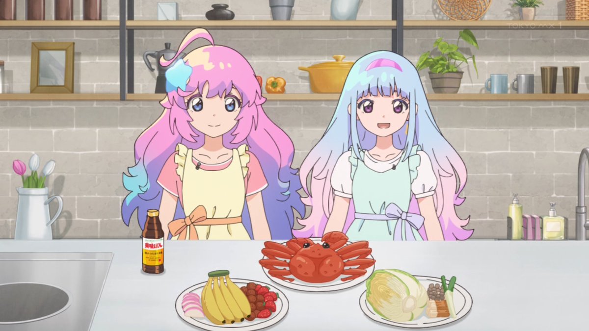 『魔法の姉妹ルルットリリィ』第16話「グルメバトルは突然に」感想｜巨大ガニと5人の結成反応画像12