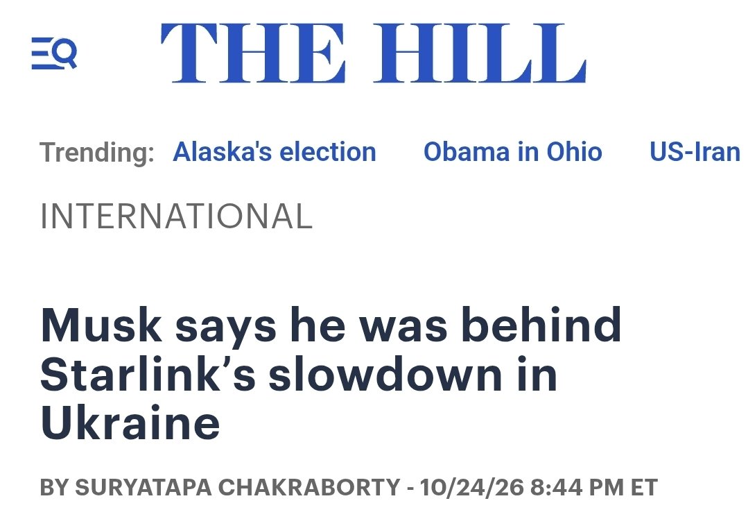 JungleAlex13227's tweet photo. Elon claims Ukraine broke Starlink's rules by using it for drone strikes.  But Ukraine was using Starshield, the military version of Starlink. The Pentagon had signed contracts with SpaceX to provide thousands of Starshield terminals to Ukraine.
Thoughts? https://t.co/x2vLNAF3Pe