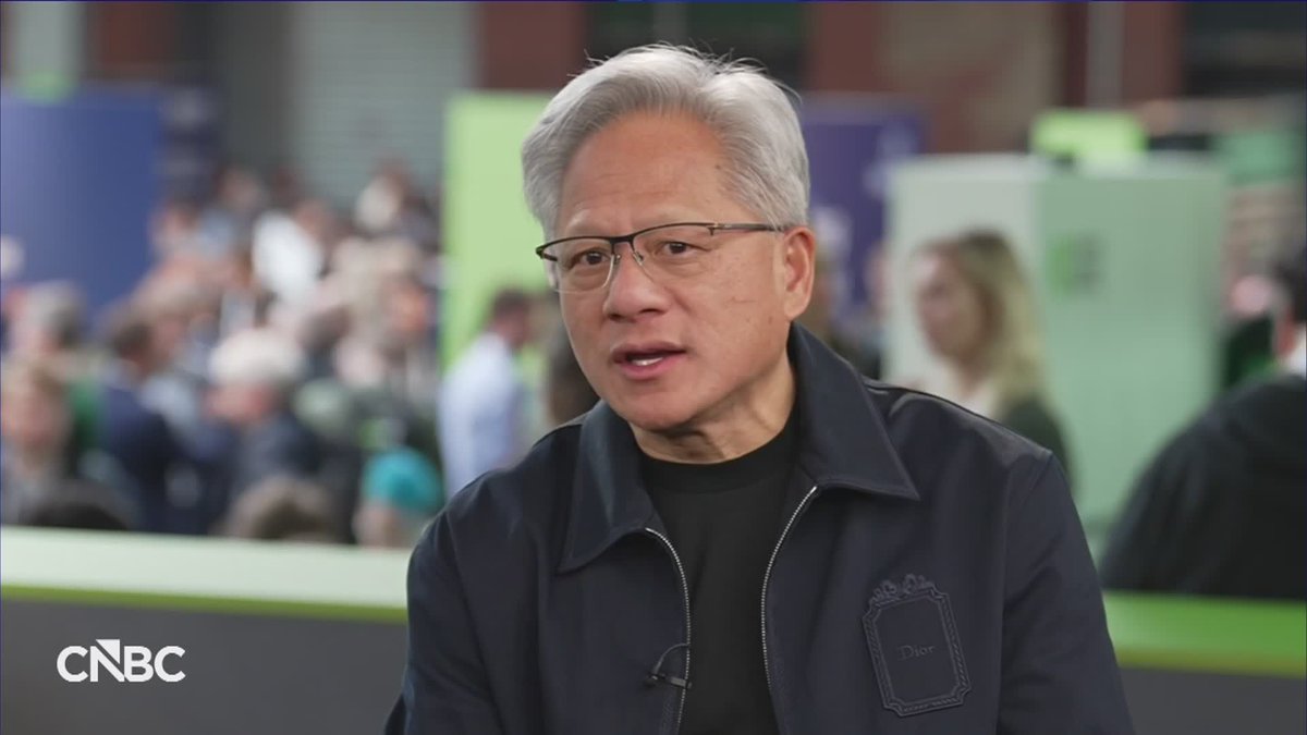 Astrodevil_'s tweet photo. Jensen's neocloud take, compressed: demand isn't the problem, capital is.

On CNBC Thursday he said demand for neoclouds is "off the charts" and "what is missing in the middle is the working capital to fuel that growth." His view is that it gets solved.

He also wants Nvidia compute treated as a "financeable asset", with the residual value of the hardware becoming its own asset class.

That's the loop worth understanding:

a lot of these GPUs get bought with borrowed money
the GPUs are the collateral
the collateral is worth whatever that GPU can still earn or resell for later
so any doubt about that number hits the lender, the rate, and the next order

The market's reply this month: Nebius closed at $249.87 on Oct 6 and $159.17 on Thursday. About -36% in 12 trading days.

Both can be true at once. Demand can be real and financing can still be the weak link.