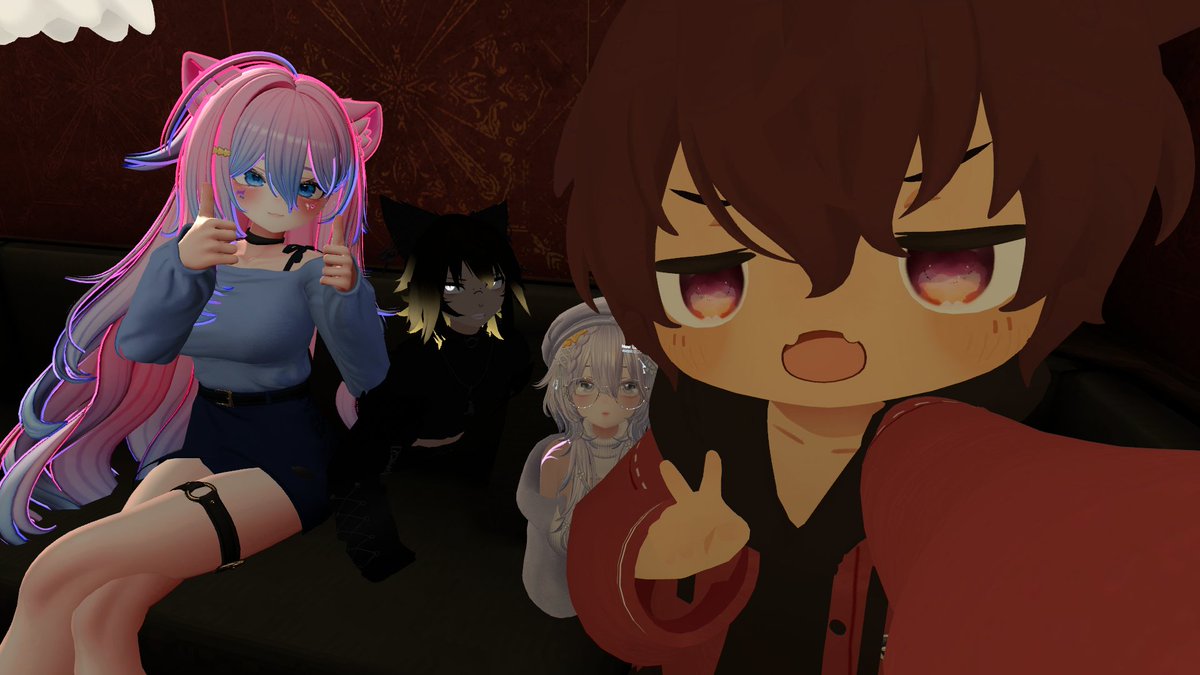 NekoSempai_VT's tweet photo. Ando desvelado gente
Pero fue por la fiesta de mi compa el @MarcusVTuber 
La pase muy bien y salieron unas fotos piolas
También fue divertido convivir con @Kandy_VT y @RobinCipherVT 
Espero se pueda volver a repetir la convivencia https://t.co/R6IAJMfUZZ