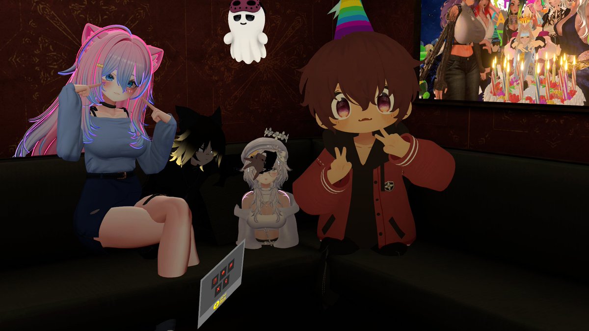 NekoSempai_VT's tweet photo. Ando desvelado gente
Pero fue por la fiesta de mi compa el @MarcusVTuber 
La pase muy bien y salieron unas fotos piolas
También fue divertido convivir con @Kandy_VT y @RobinCipherVT 
Espero se pueda volver a repetir la convivencia https://t.co/R6IAJMfUZZ