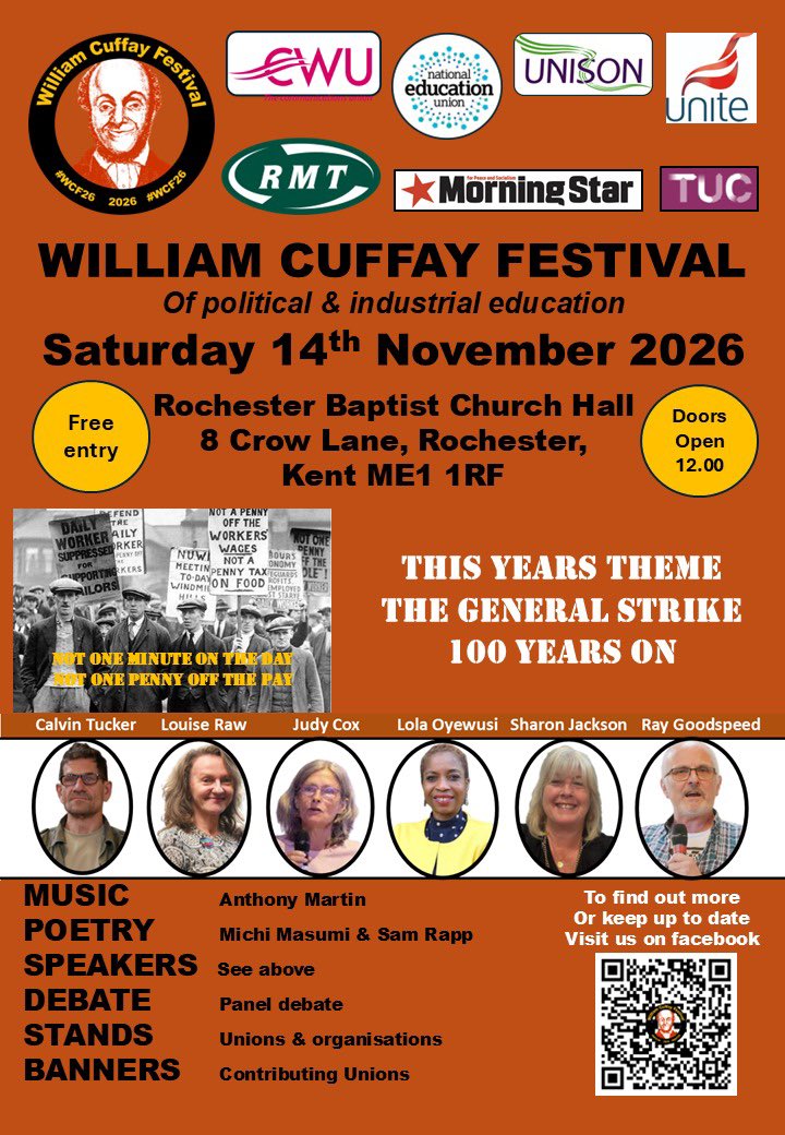 LouiseRawAuthor's tweet photo. WILLIAM CUFFAY - one of our first Black political leaders!
Son of an enslaved man; born with disabilities; became a key figure in Chartism.

Join us to celebrate him at the William Cuffay festival on SATURDAY 14 NOVEMBER https://t.co/cfrmJZfane