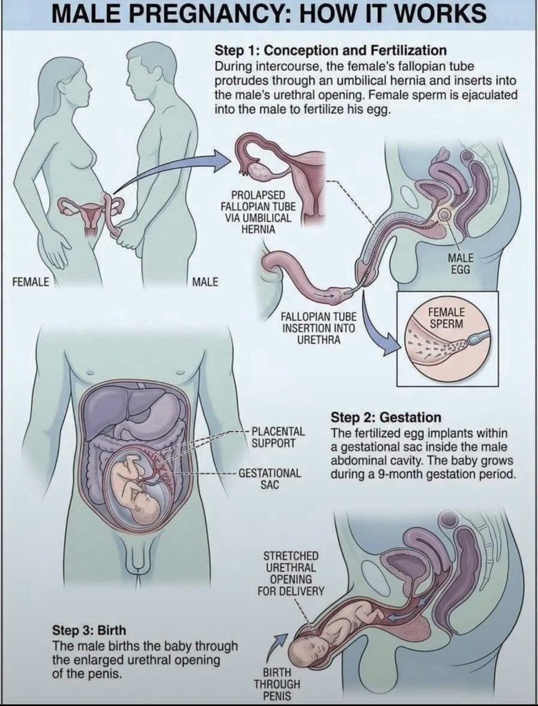 Tech_Lisaai's tweet photo. Male Pregnancy How it Works👇 https://t.co/ihLqOK3NAc