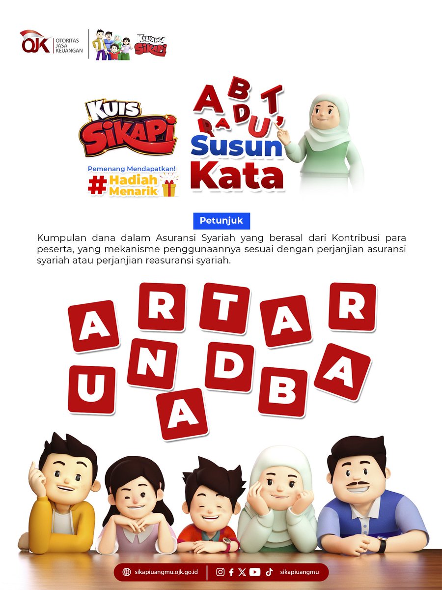 sikapiuangmu's tweet photo. Akhir pekan, waktunya #KuisSikapiUangmu!

Tulis jawabanmu di kolom komentar, follow @sikapiuangmu, dan mention 3 orang teman untuk mendapatkan kesempatan memenangkan hadiah menarik dari SikapiUangmu!

#SikapiUangmu #OJK #Kuis #Giveaway https://t.co/JVTtz3D87s