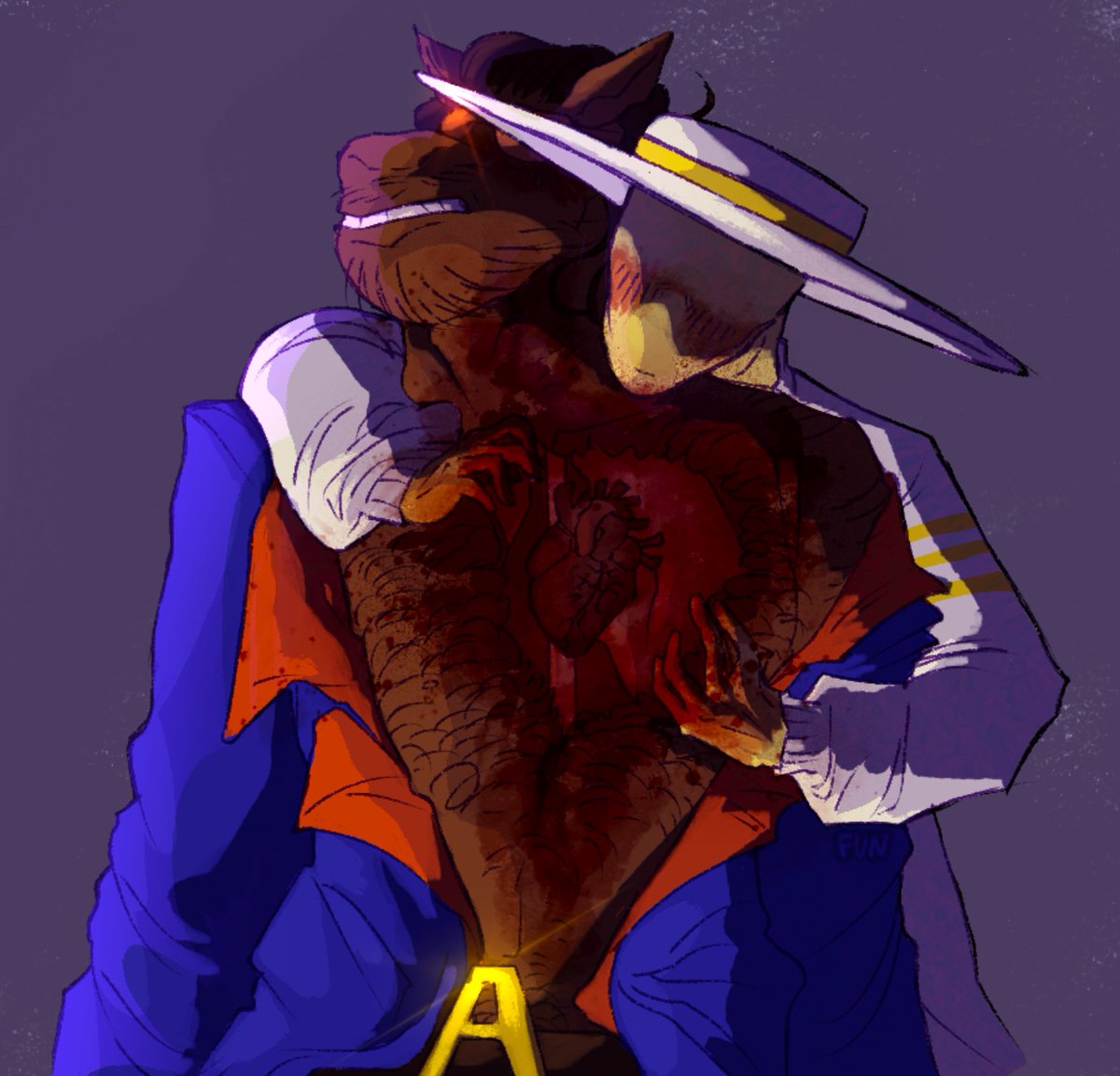 iausheg's tweet photo. (GORE WARNING!⚠️)

.
.
.
.
.
.

I don’t want your brain, I only desire your heart.

#LordVerity #TheAuraFarmer #LordAura #fanart https://t.co/SvjJYqnk8l