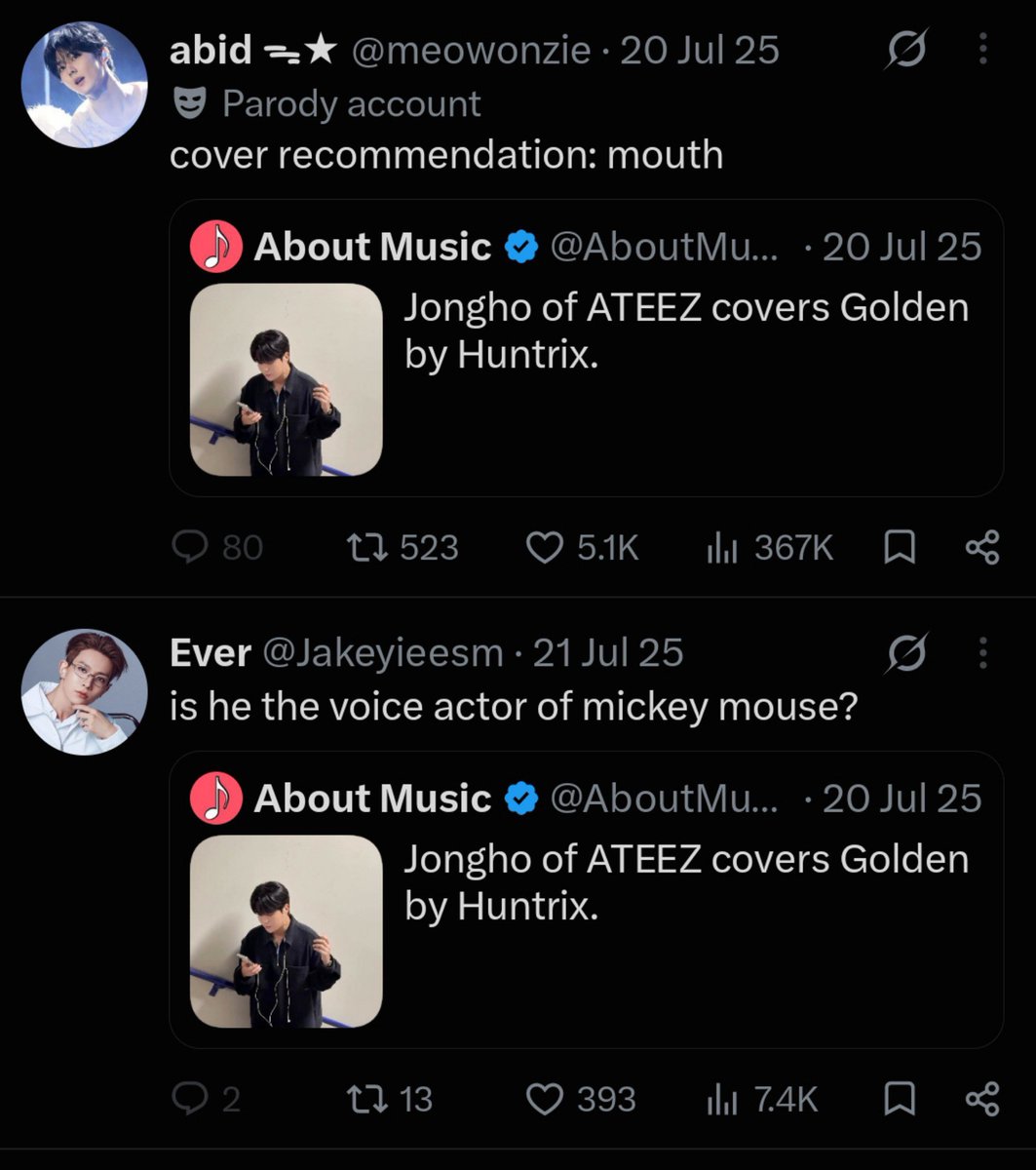 svnlixsprout's tweet photo. speaking of vocals, I'll never forget when one ATZ member sang Golden and even his own fandom made fun of him 
https://t.co/xu7mdi34Z9 https://t.co/wv9jtxdLaV