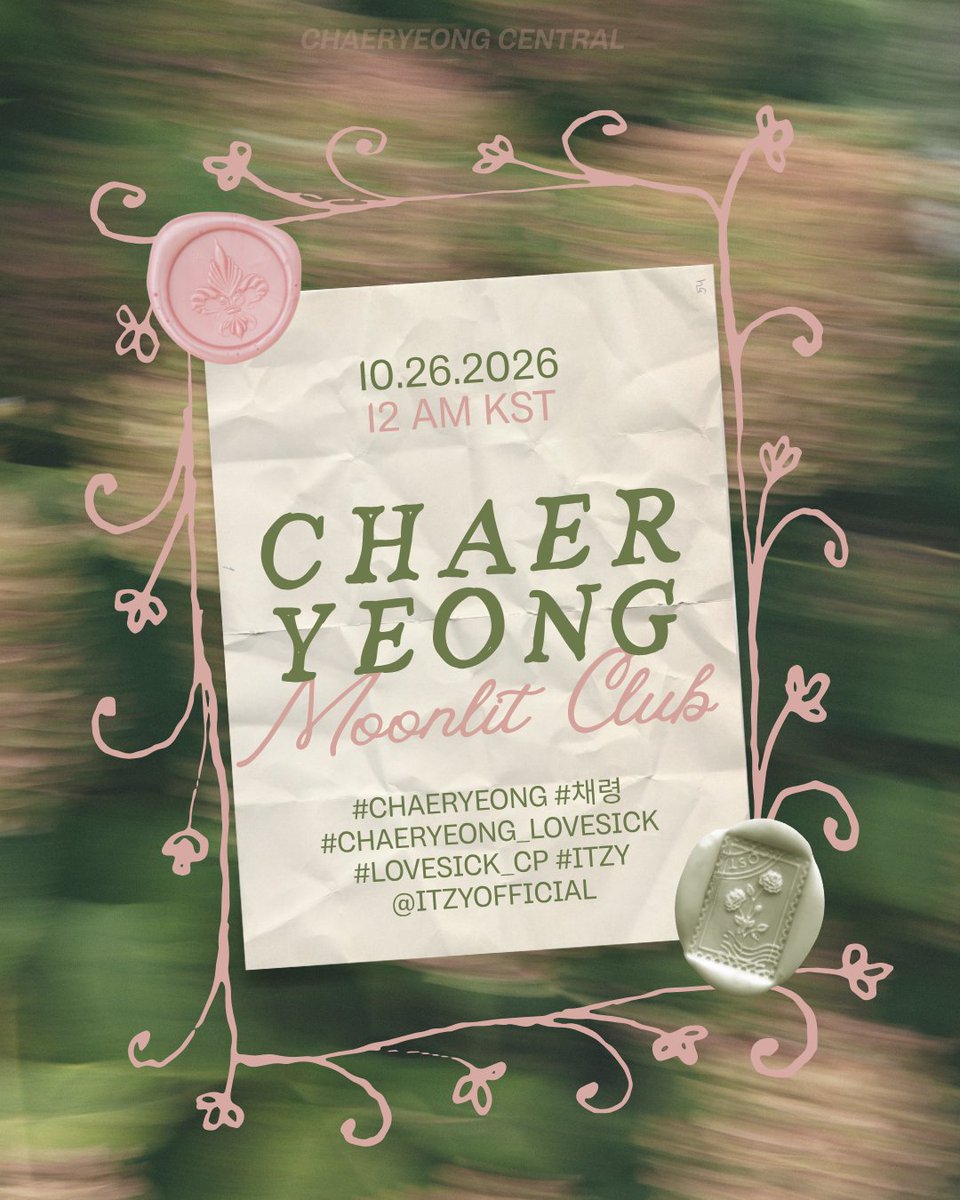 LCRCentral's tweet photo. We are about to see CHAERYEONG's first concept photos of her solo debut! 🤍

Let's celebrate with a trending party! Drop the tags below:

CHAERYEONG'S MOONLIT CLUB 
#CHAERYEONG #채령
#Chaeryeong_Lovesick #Lovesick_CP
#ITZY @ITZYofficial

Goal: 50 replies and 100 RTs 🎯 https://t.co/f0NyXoDQvc