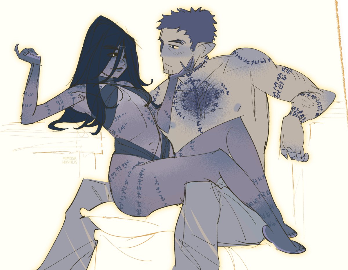 mimosahostilis_'s tweet photo. mine and friend's dunmeshi ocs @henrosq https://t.co/07oEphDFC5