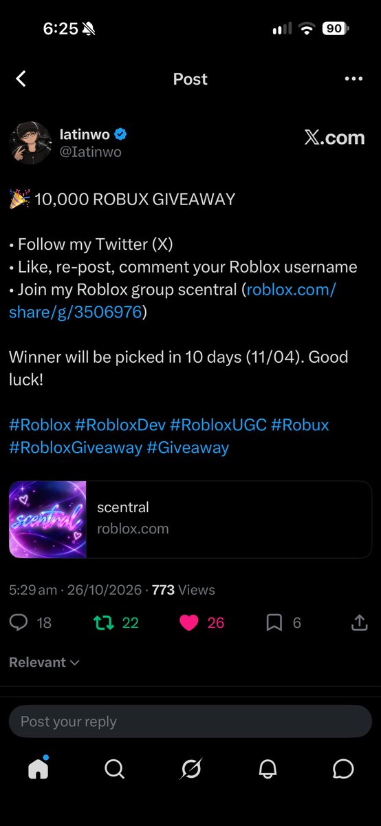 Robloxaccadomy's tweet photo. @Iatinwo Done my user us imaercius https://t.co/VqbCRIjtAE