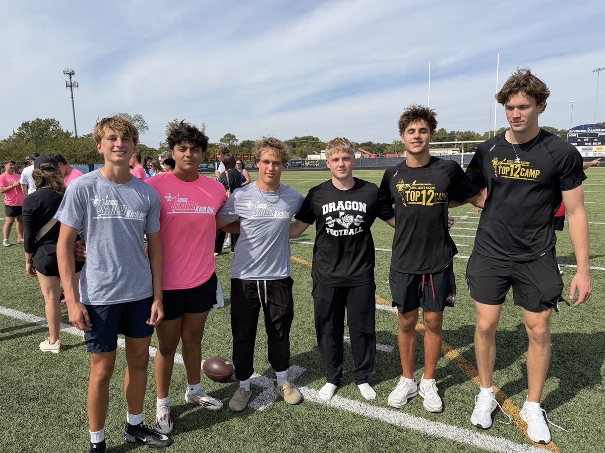 GabrielMOpat's tweet photo. Had a strong camp today with @Chris_Sailer! I charted 7/8 on fg and  was even able to knock down a 47 yard (left) fg to win a free camp in Las Vegas! Also proud of my fellow Dragons @TylerCooper2028 @KyleVidal15 and Kasper Sklowdowki who all dominated today! #ProtectTheTradition 
@CSKRECRUITING @OberkromKicking @CoachShrags @leemunn87 @SLC_Recruiting @CoachScifers @CoachDJWagner @CoachJCros @CoachYonBoone @CoachNikNelson