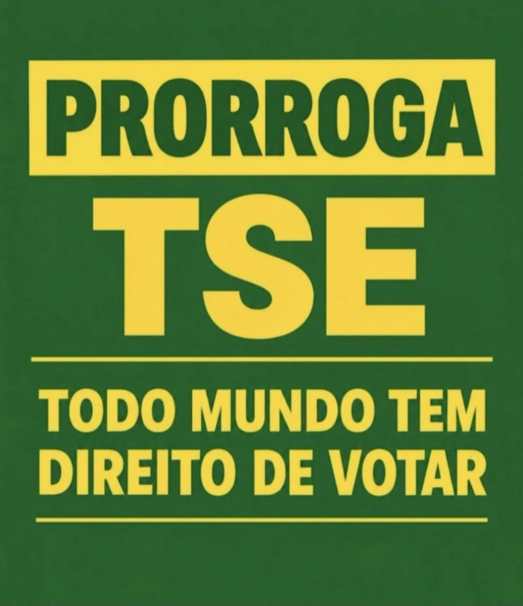 amemldr's tweet photo. @TSEjusbr todo mundo tem direito de votar PRORROGUE IMEDIATAMENTE 

#DeixemONordesteVotar 
#VotacaoAte19Horas https://t.co/JQIPZgt09A