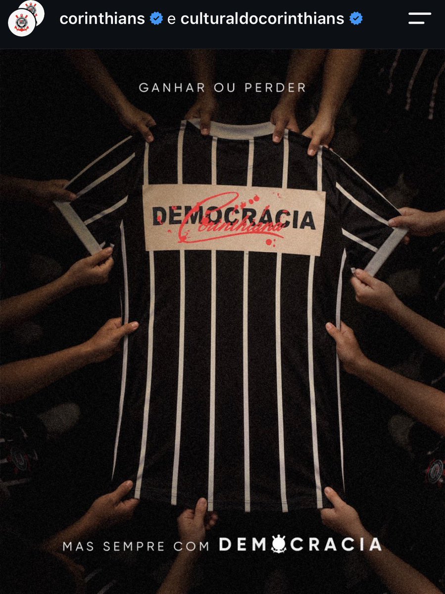 timaoideologia's tweet photo. “Meu voto é secreto”

O CORINTHIANS: 13 braços na foto rsss https://t.co/HxdiZw0rdQ