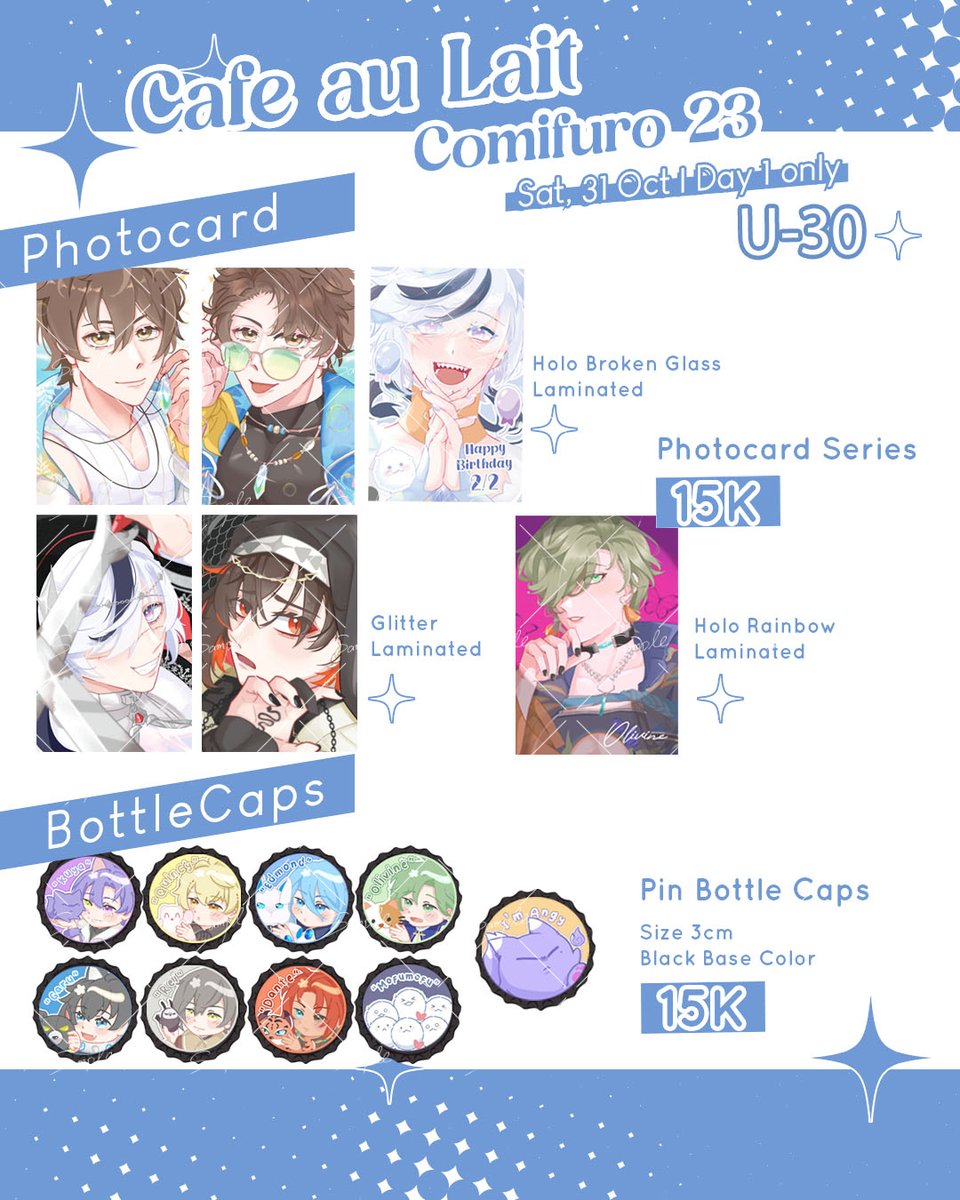TravelersEitoo8's tweet photo. [Like and Share are appreciated ✨✨✨]

My #CF23 OTS Catalogue ✨
📍Cafe au lait U-30 
🗓️Sat, 31 Oct 2026 *Day 1 Only 
💫Nu Carnival | Hypmic 

#Comifuro23 #comifuro23catalogue https://t.co/gTMgF6Tbzt