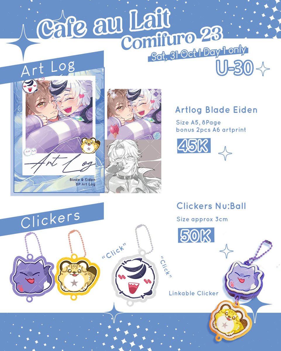 TravelersEitoo8's tweet photo. [Like and Share are appreciated ✨✨✨]

My #CF23 OTS Catalogue ✨
📍Cafe au lait U-30 
🗓️Sat, 31 Oct 2026 *Day 1 Only 
💫Nu Carnival | Hypmic 

#Comifuro23 #comifuro23catalogue https://t.co/gTMgF6Tbzt