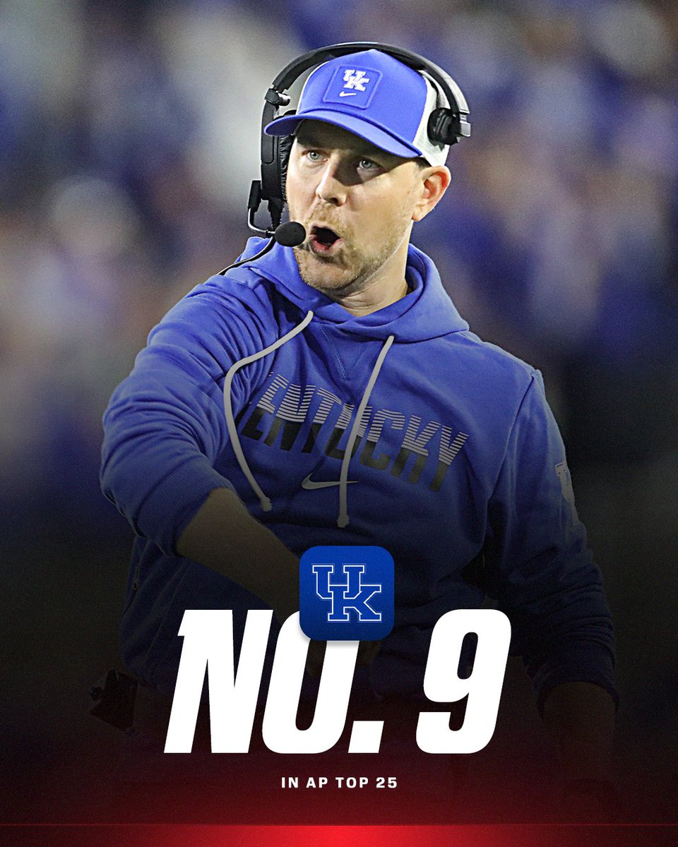 SECNetwork's tweet photo. KENTUCKY 📈

The Wildcats rise to their highest ranking since 2022 😼 https://t.co/zvkkdW9tSA