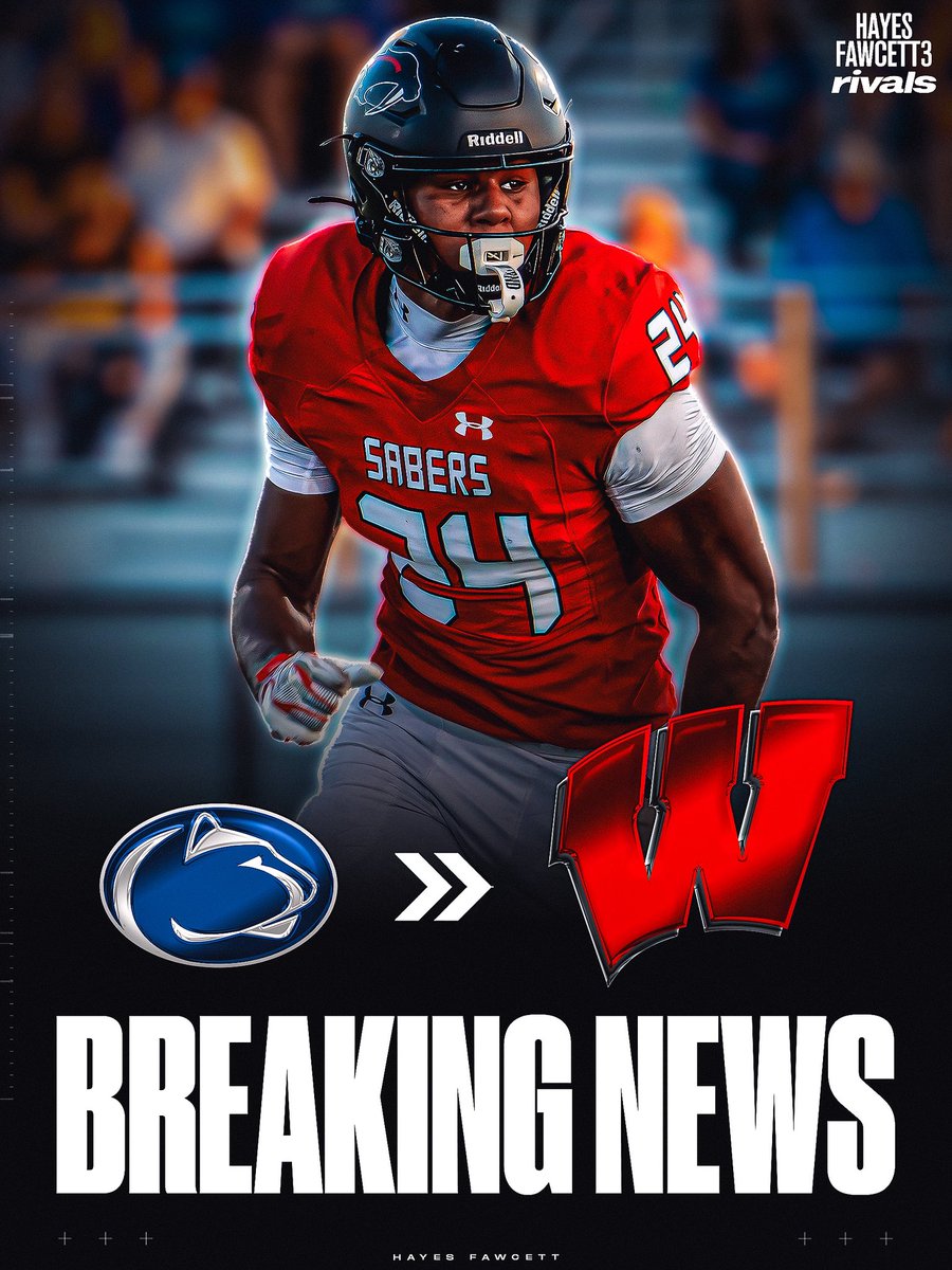 Hayesfawcett3's tweet photo. BREAKING: Four-Star LB Blake Betton has Flipped his Commitment from Penn State to Wisconsin, he tells me for @Rivals

The 6’3 205 LB had been Committed to the Nittany Lions since April 

“Badger Nation, we home 🦡 🔴⚪️”  https://t.co/WSx3jGX9Dm https://t.co/9snlKxZkSB