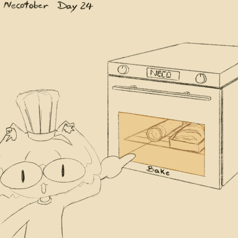_5_1_7_4_0_'s tweet photo. Day 24 Bake
missed a day oops
#necotober #necotober2026 https://t.co/uxbMuhUW1S