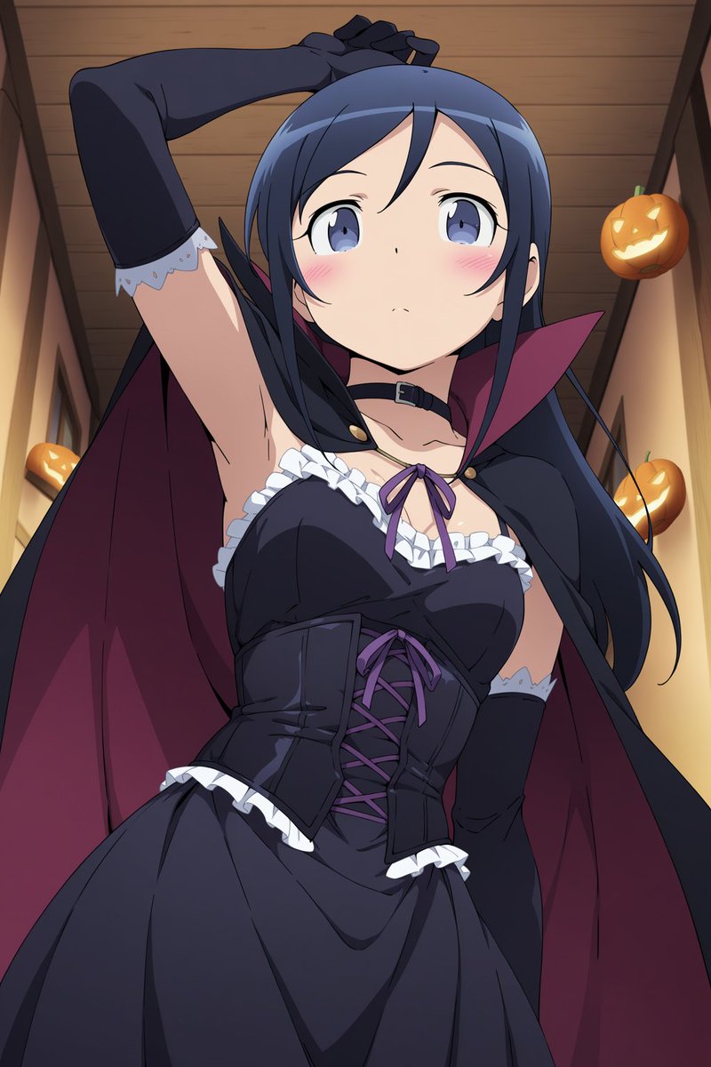 ayase_ha_kawaii's tweet photo. ハロウィン吸血鬼あやせ
#AIイラスト 
#新垣あやせ 
#俺の妹がこんなに可愛いわけがない https://t.co/8aLB16FN0C